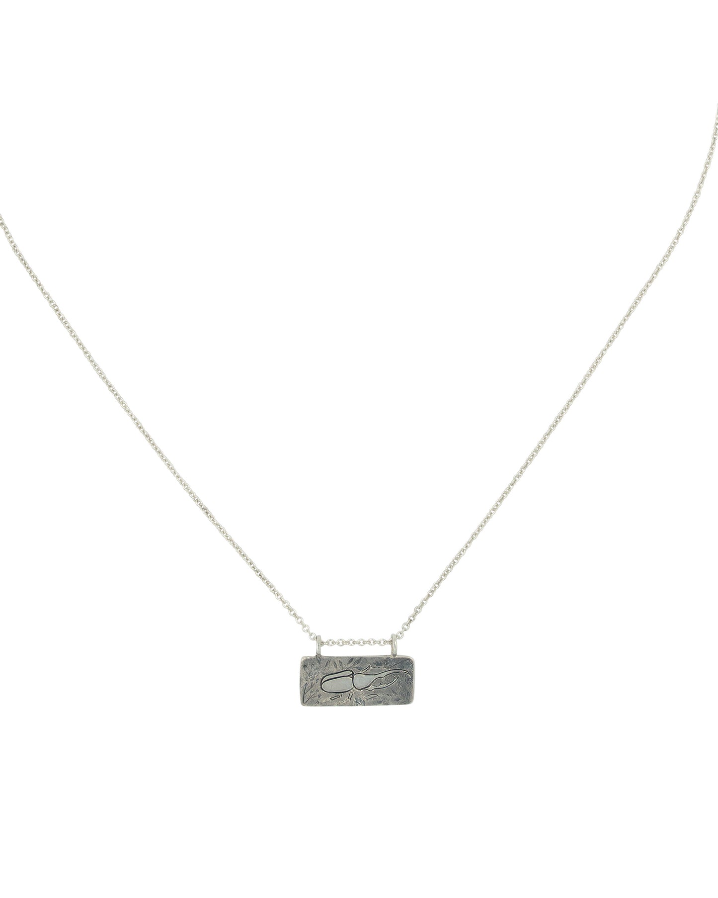 Collana con ciondolo Scarabeo Ercole e fogliame