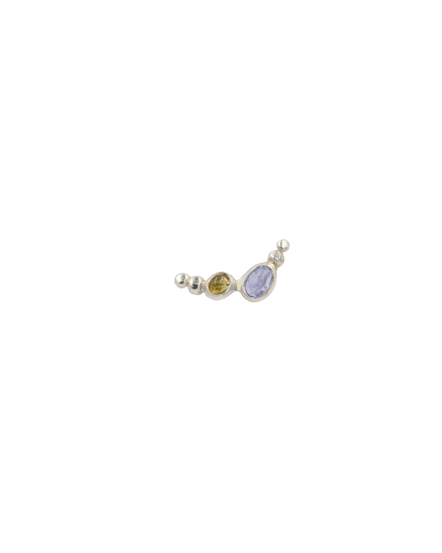 Orecchini Climber Tazanite e Tormalina