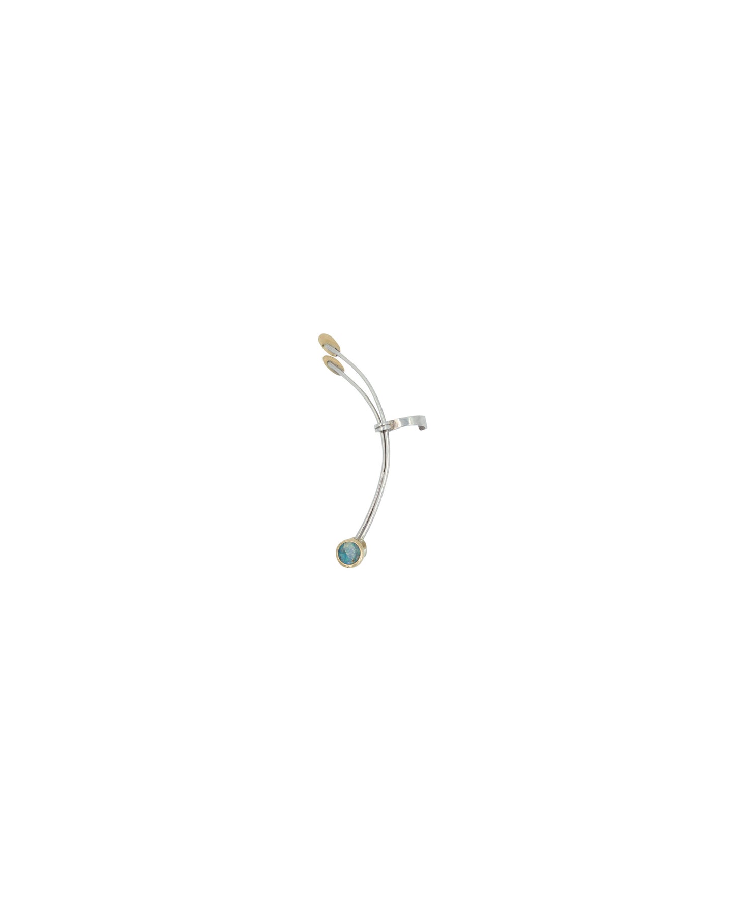Orecchini ear cuf con opali boulder