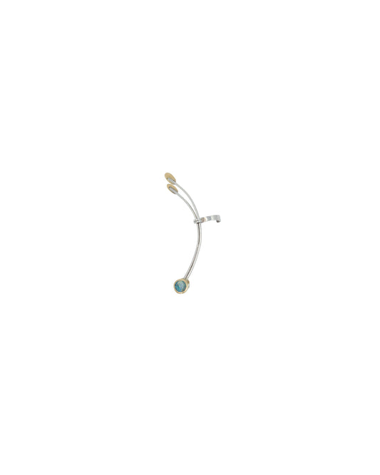 Orecchini ear cuf con opali boulder