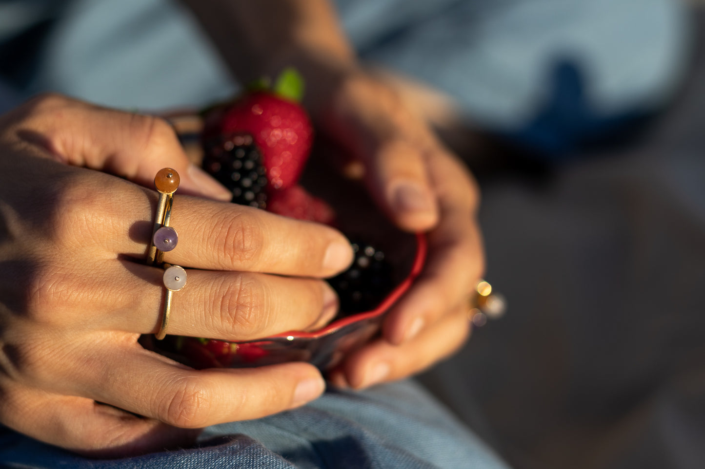 Anello Geometria singolo Bronzo