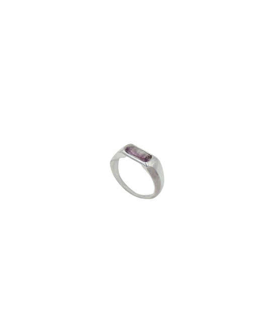 Anello Chevalier Argento e Tormalina