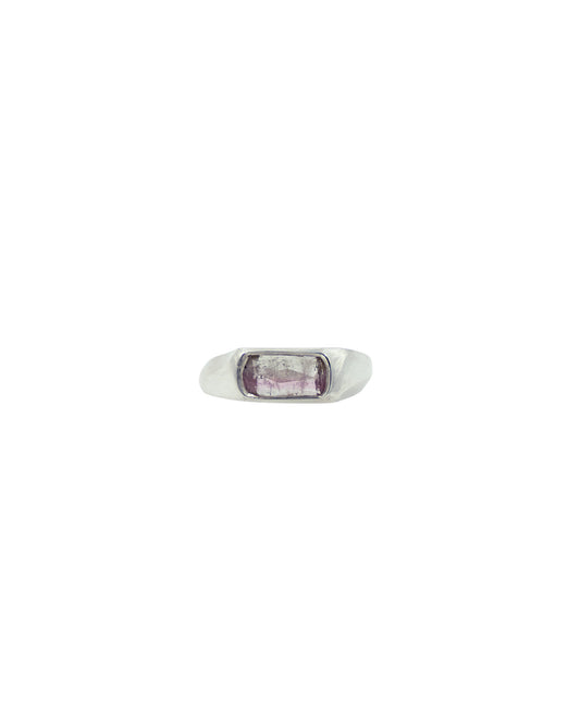 Anello Chevalier Argento e Tormalina