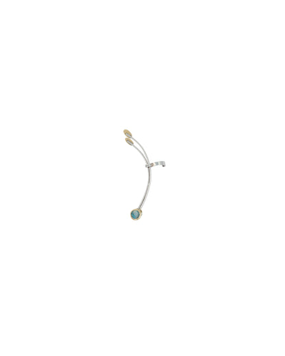 Orecchini ear cuf con opali boulder