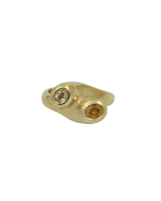 Anello Disamara contrarié bronzo