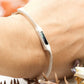 Silver bracelet with tourmaline 