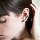 Star shield earrings